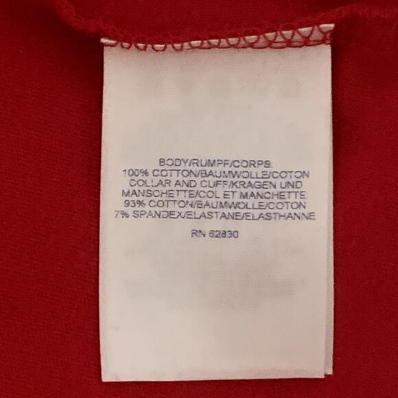 LANDS' END 2X ( 20W / 22W ) Turtleneck 100% Cotton Red Classic Timeless - Picture 6 of 7